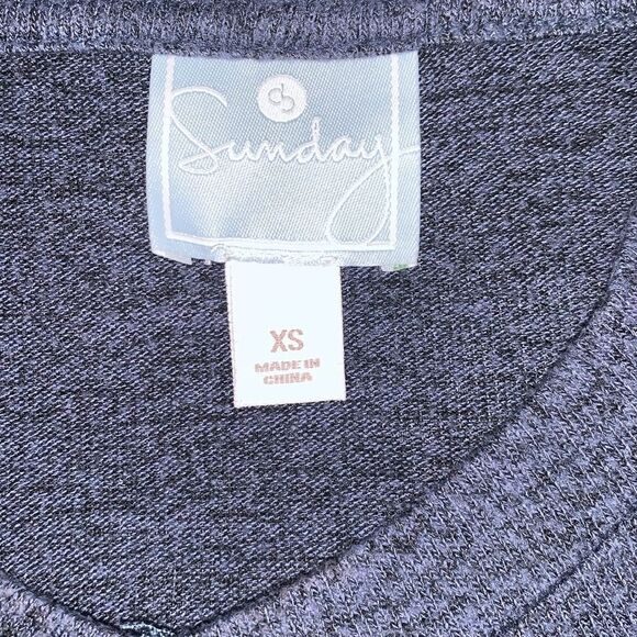 Sunday Women’s Rayon Blend Soft Knit Long Sleeve Hoodie Size XS - Picture 6 of 7